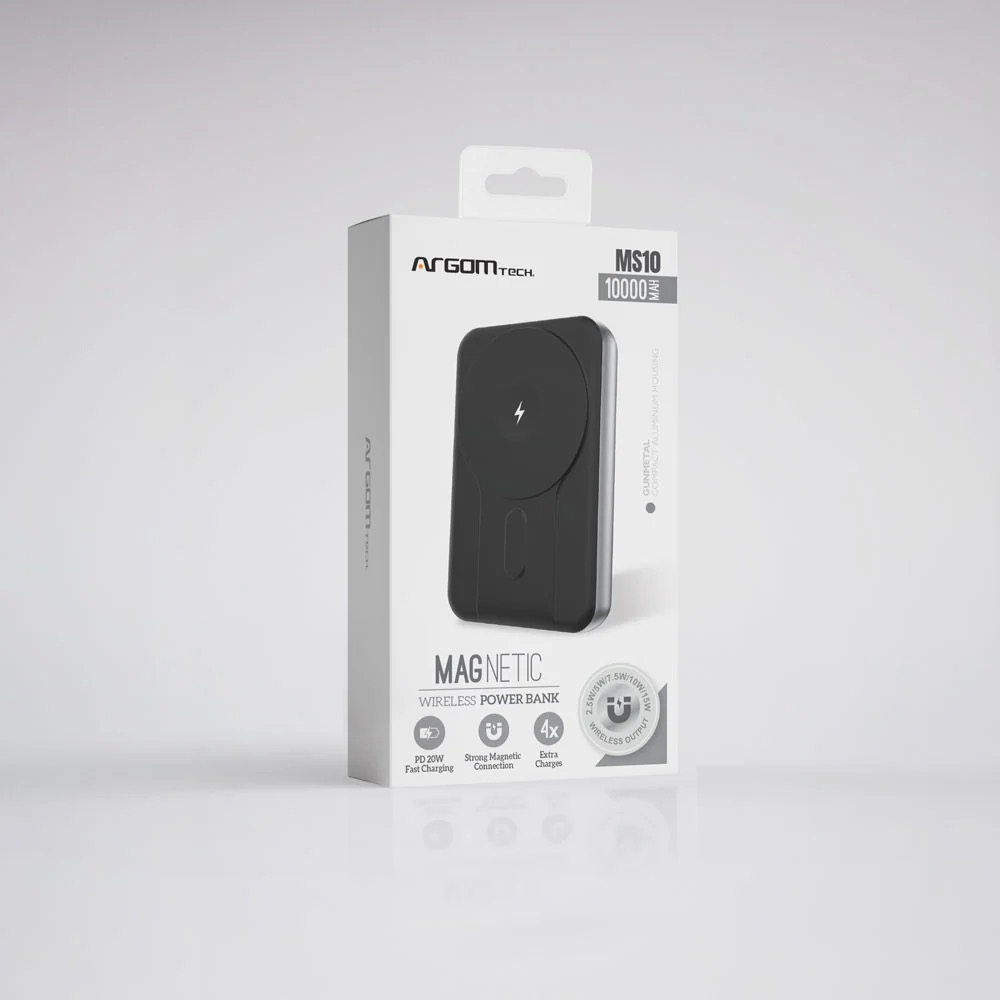 POWER BANK MAGNETICO MS10 10000MAH ARGOMTECH 