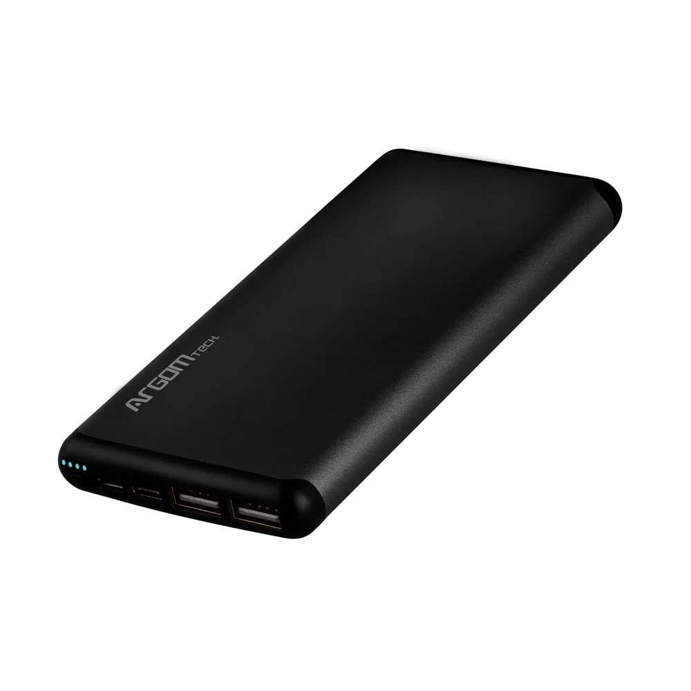 POWER BANK S12W 12000MAH ALUMINIO CARGA INALÁMBRICA RÁPIDA ARGOMTECH