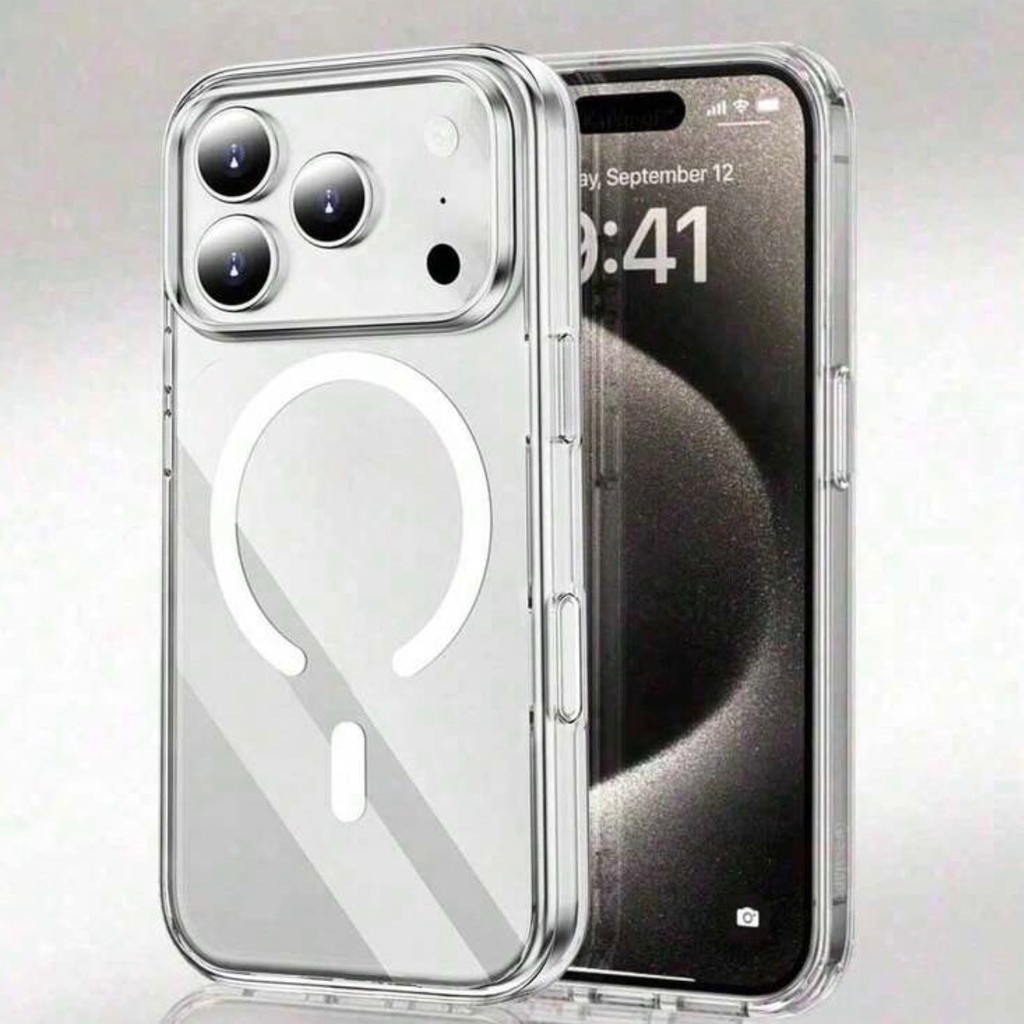 CASE MAGSAFE TRANSPARENTES PARA IPHONES VARIOS 