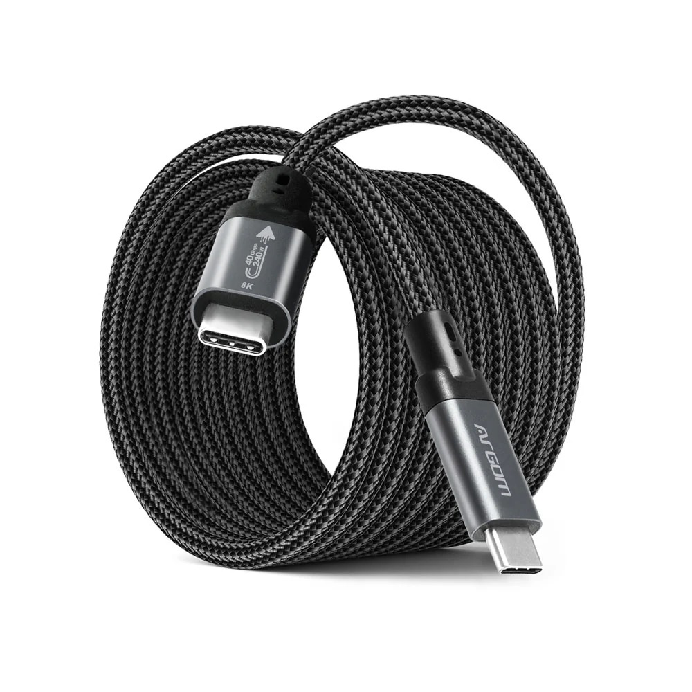 CABLE ARGOMTECH DE CARGA RÁPIDA 240W USB4 DURA MAX 1,8M