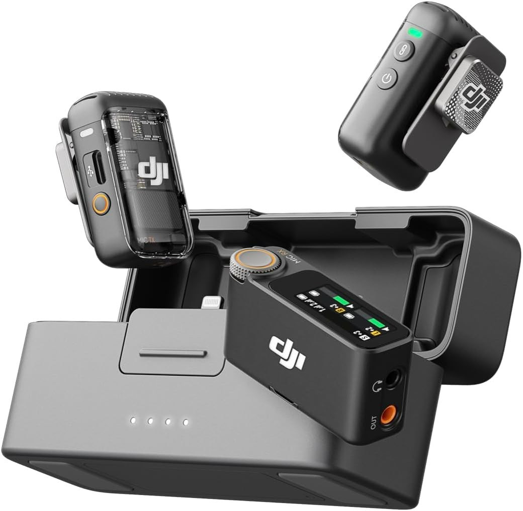 DJI Mic 2 (2 TX+1 RX+ESTUCHE DE CARGA)Wireless Mic Para iPhone,Android,Camera NOB