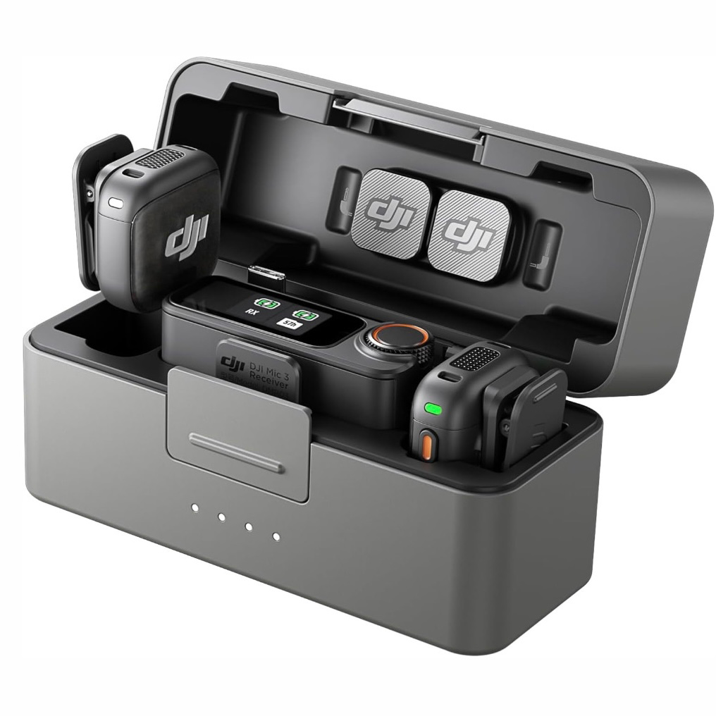 DJI Mic 3 (2 TX+1 RX+ESTUCHE DE CARGA)Wireless Mic Para iPhone,Android,Camera
