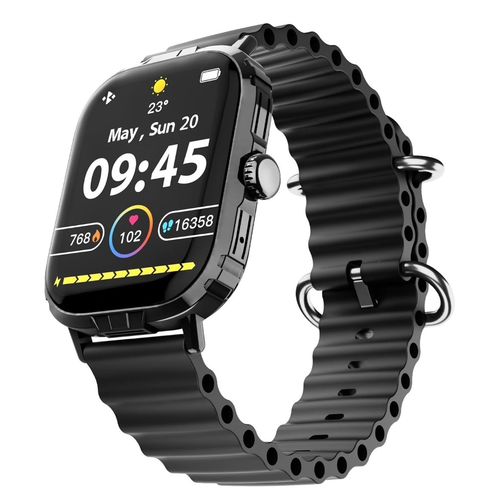 HyperGear FIT X2 Smartwatch + monitor de actividad física con pantalla LCD IPS  de 2"