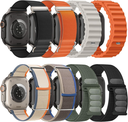 CORREAS Apple Watch Ultra 3/2 de 49 mm, 46 mm, 45 mm, 44 mm, 42 mm, para hombre y mujer, correas Trail Loop+Alpine Loop+Ocean+Nylon Sport Loop para iWatch