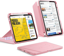 ESR Funda para iPad A16, funda para iPad de 11ª/10ª generación (2025/2022), cubierta vertical con soporte, múltiples ángulos de soporte PINK