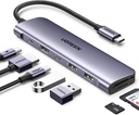 HUB USB C UGREEN para portátil Revodok 7 en 1 Dock 4K HDMI a USB C