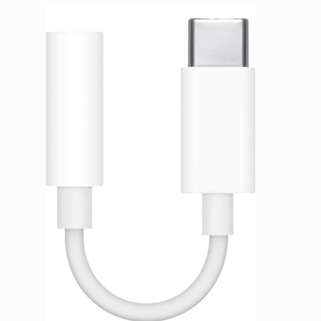 Adaptador Cable APPLE USB-C a conector de audífonos de 3.5mm