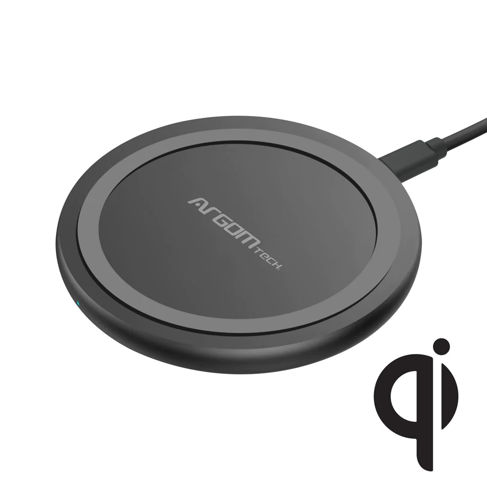 CARGADOR ARGOMTECH INALAMBRICO 15W  PLANO 
