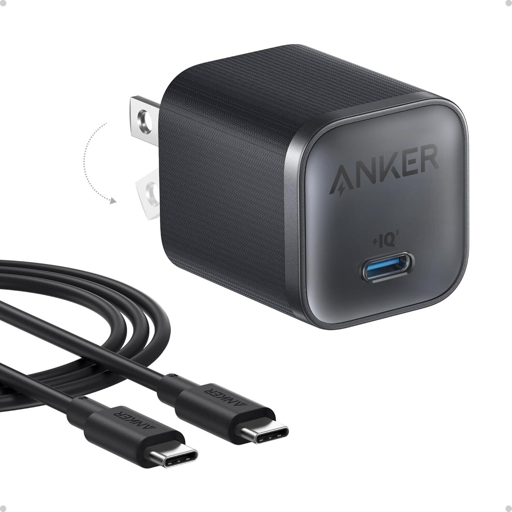 CARGADOR ANKER  Nano 45W TIPO C + CABLE TIPO C