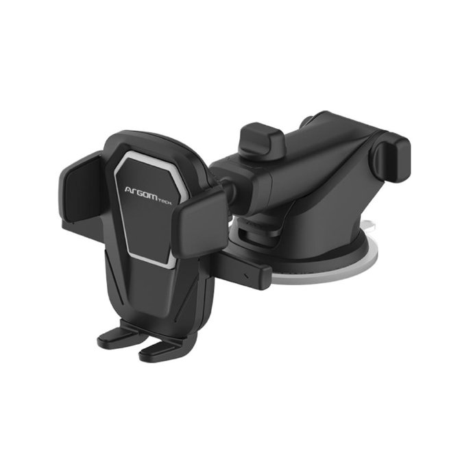 SOPORTE ARGOMTECH PARA TELÉFONO MÓVIL PARA COCHE CON BRAZO TELESCÓPICO DE UN SOLO TOQUE