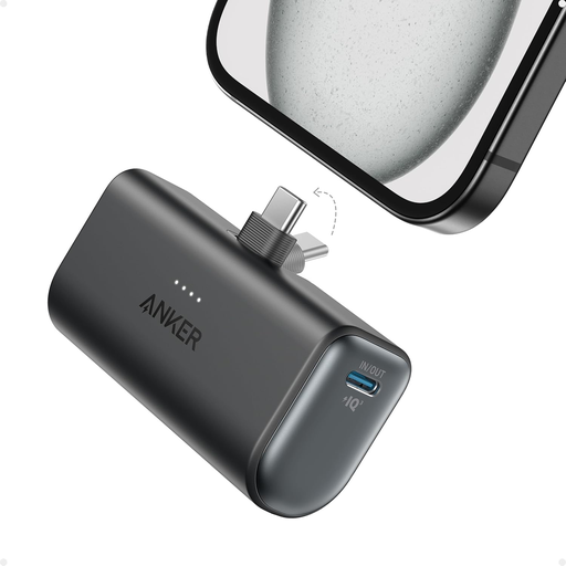 Batería Externa Anker Nano con conector USB-C  5,000 mAh de 22.5W