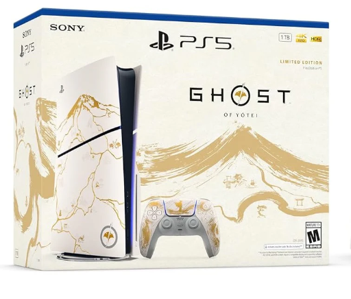 PLAYSTATION 5 SLIM 1TB VERSION DISCO EDICION LIMITADA GHOST OF YOTEI