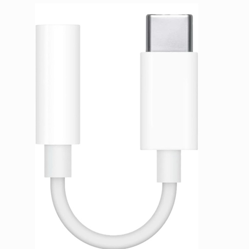 Adaptador Cable APPLE USB-C a conector de audífonos de 3.5mm